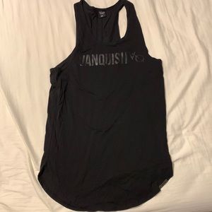 Vanquish Fitness Triumph Blackout Longline Tank Medium